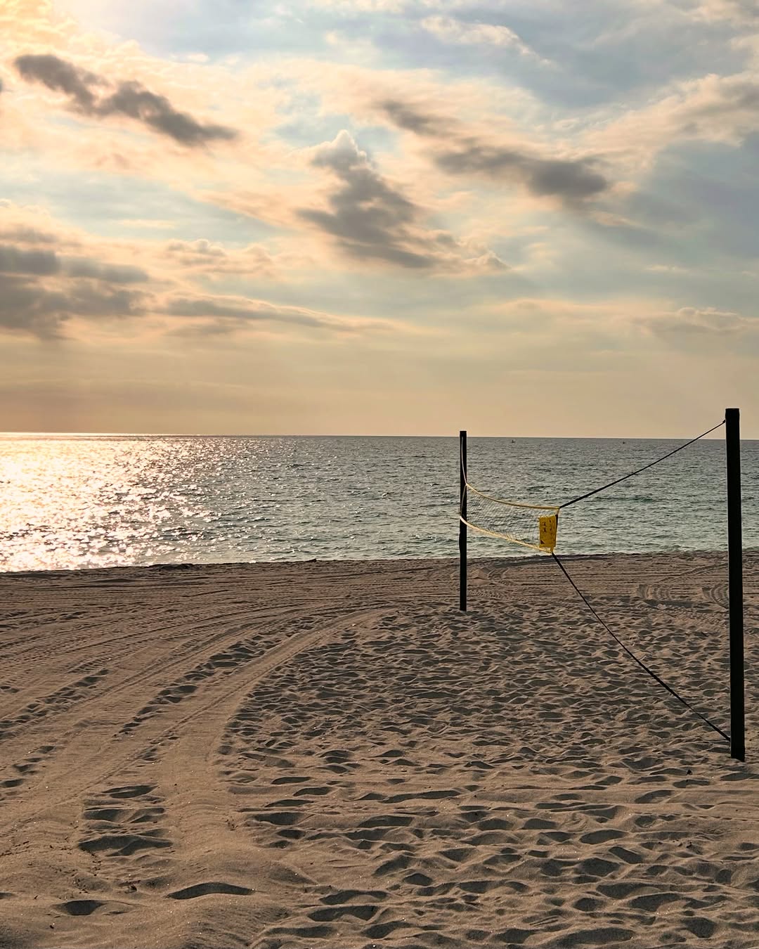 Beach volleyball court at Tubi Haus